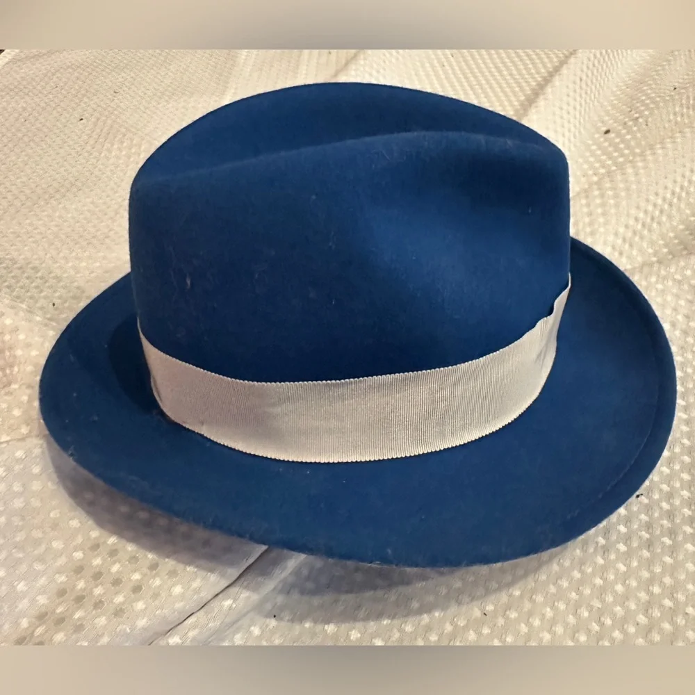 Goorin Bros Royal Blue Fedora “Dean the Butcher”Hat - Picture 3 of 10